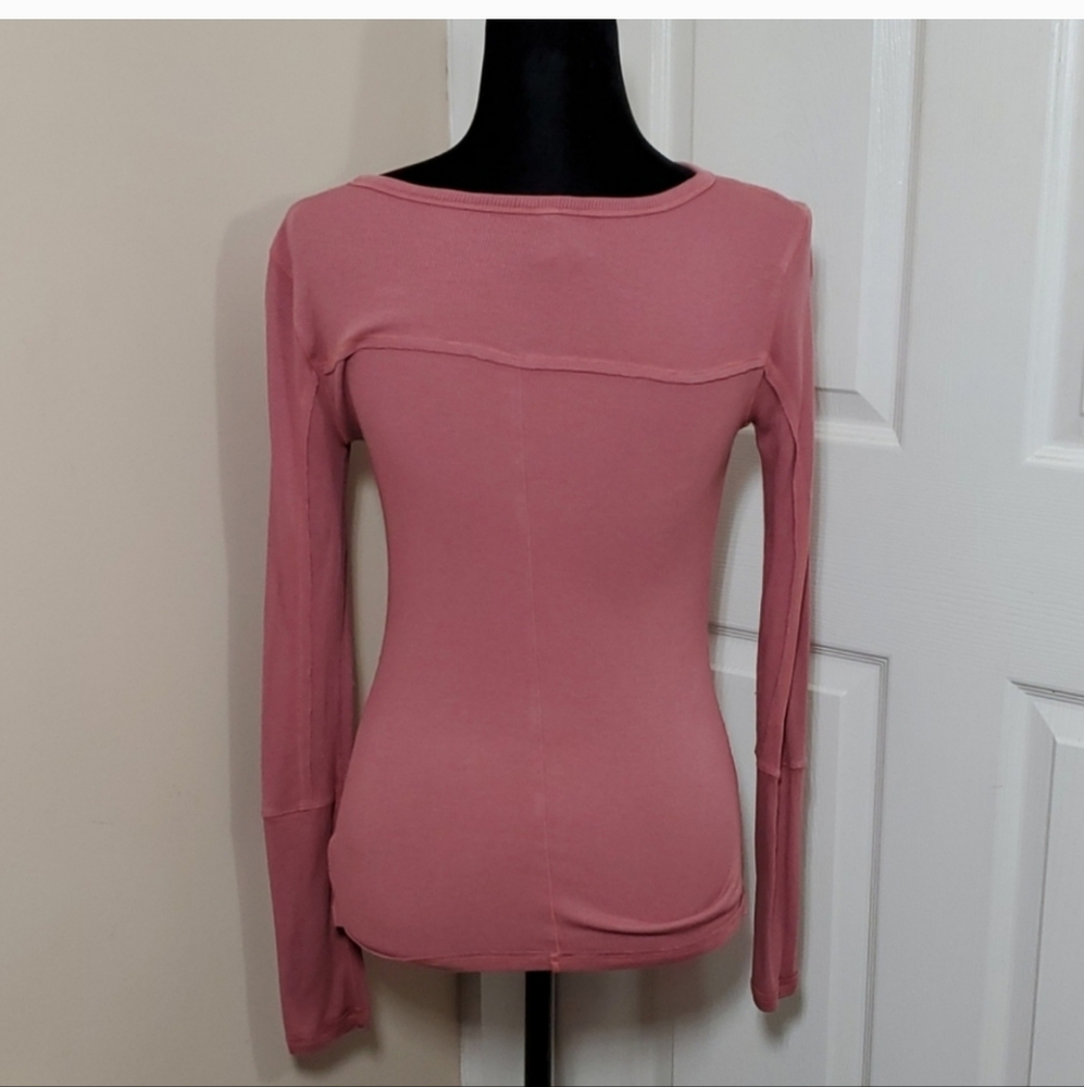 Free People Meg's Layering Long Sleeve Henley - Picture 4 of 7